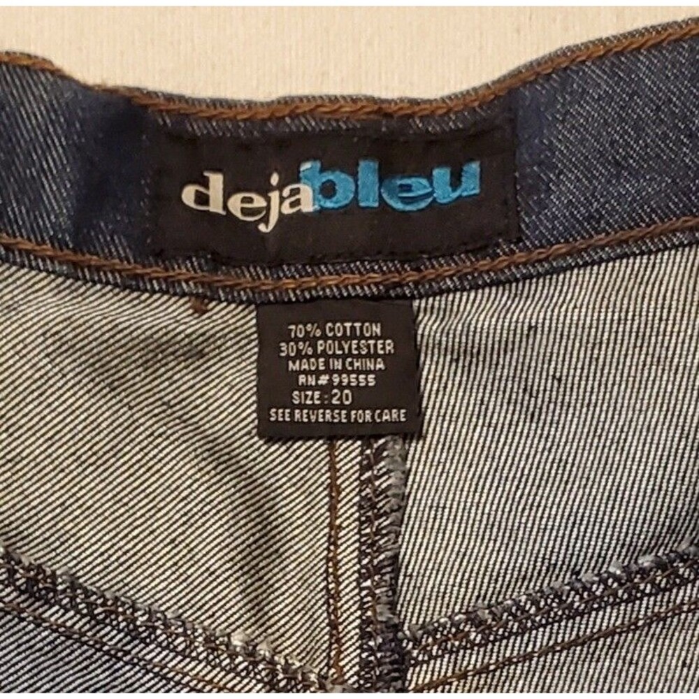 Deja Bleu Jeans Womens Size 20 Blue Straight Leg READ - Picture 8 of 15